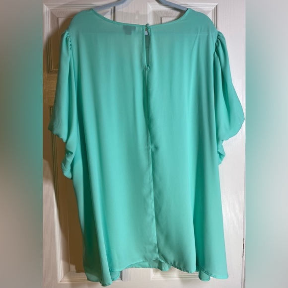 TORRID Women’s Plus Size Abbey Georgette Puff Sleeve Blouse Size 5 - Picture 6 of 6